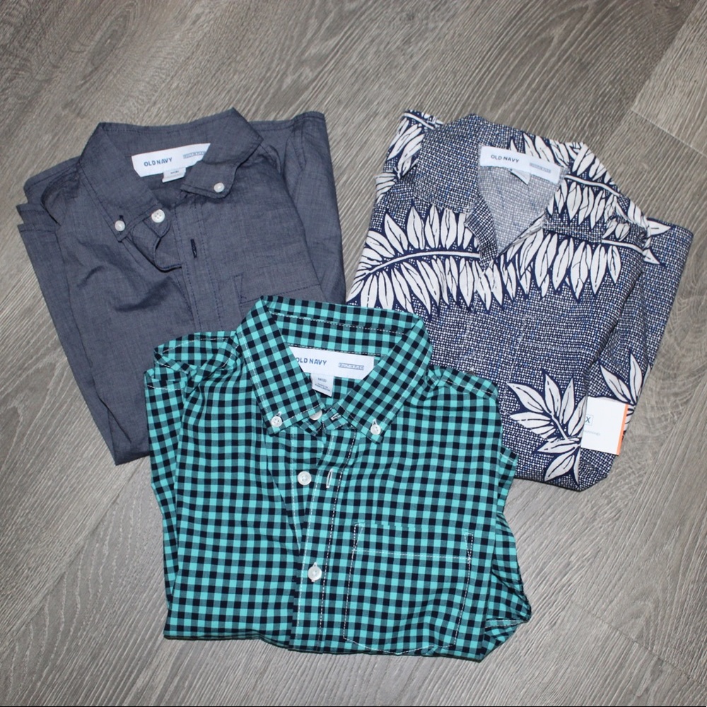 Set of three boys button ups